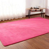 Decorative Crawling Mat Thick Coral Fleece Carpet Fluff Rug Living Room