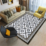 Moroccan Rug Living Room, Nordic Style Rugs for Home Modern Floor Mat