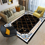 Moroccan Rug Living Room, Nordic Style Rugs for Home Modern Floor Mat