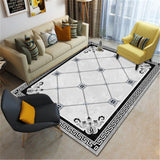 Moroccan Rug Living Room, Nordic Style Rugs for Home Modern Floor Mat