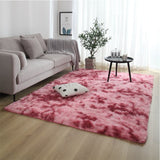 Nordic Fluffy Mixed Dyed Carpet Living Room