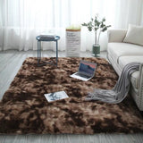 Nordic Fluffy Mixed Dyed Carpet Living Room