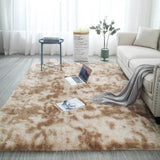 Nordic Fluffy Mixed Dyed Carpet Living Room