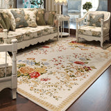 Floral Flower Carpets for Living Room & Countryside Bedroom Rugs