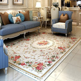 Floral Flower Carpets for Living Room & Countryside Bedroom Rugs