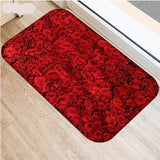 Floral Carpet Mats Bedroom Non-Slip Floor Mats Area Rug