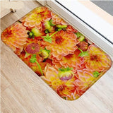 Floral Carpet Mats Bedroom Non-Slip Floor Mats Area Rug