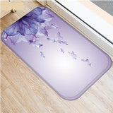 Floral Carpet Mats Bedroom Non-Slip Floor Mats Area Rug