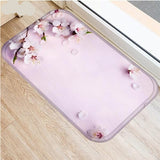 Floral Carpet Mats Bedroom Non-Slip Floor Mats Area Rug