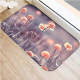 Floral Carpet Mats Bedroom Non-Slip Floor Mats Area Rug