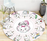 Modern Round Carpet & Fashion Cartoon Pictures Printed