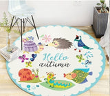 Modern Round Carpet & Fashion Cartoon Pictures Printed