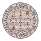 Morocco Round Carpet for Living Room Retro Style Round Rug Floor Mat