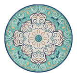 Morocco Round Carpet for Living Room Retro Style Round Rug Floor Mat