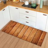 Modern Kitchen Mat Bedroom Entrance Doormat Wood