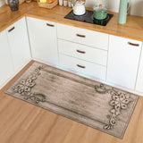 Modern Kitchen Mat Bedroom Entrance Doormat Wood