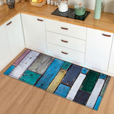 Modern Kitchen Mat Bedroom Entrance Doormat Wood