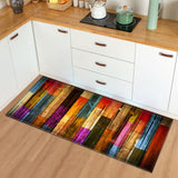 Modern Kitchen Mat Bedroom Entrance Doormat Wood