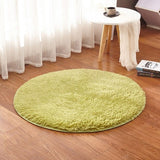 Fluffy Round Living Room Faux Fur Carpet Chair Upholstery Area Rug