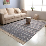 Nordic Cotton Woven Carpet Living Room & Bedroom Rug Floor