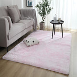 Decorative Carpet Tie Dyeing Plush Soft Carpets for Living Room and Bedroom