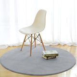 Solid Foam Chair Mat Area Rug Bedroom Round Carpet for Living Room