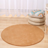 Solid Foam Chair Mat Area Rug Bedroom Round Carpet for Living Room