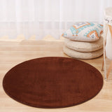 Solid Foam Chair Mat Area Rug Bedroom Round Carpet for Living Room