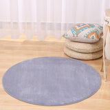 Solid Foam Chair Mat Area Rug Bedroom Round Carpet for Living Room