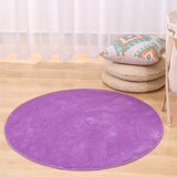 Solid Foam Chair Mat Area Rug Bedroom Round Carpet for Living Room