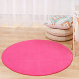 Solid Foam Chair Mat Area Rug Bedroom Round Carpet for Living Room