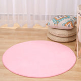 Solid Foam Chair Mat Area Rug Bedroom Round Carpet for Living Room