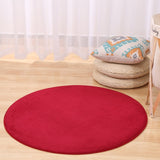 Solid Foam Chair Mat Area Rug Bedroom Round Carpet for Living Room