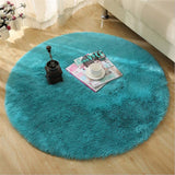 Fluffy Round Rug Carpets For Living Room Decor Faux Fur Rugs