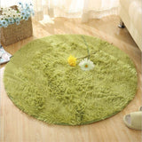 Fluffy Round Rug Carpets For Living Room Decor Faux Fur Rugs