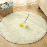 Fluffy Round Rug Carpets For Living Room Decor Faux Fur Rugs