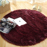 Fluffy Round Rug Carpets For Living Room Decor Faux Fur Rugs