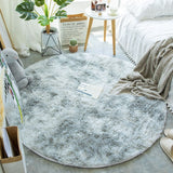 Fluffy Round Rug Carpets For Living Room Decor Faux Fur Rugs