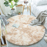 Fluffy Round Rug Carpets For Living Room Decor Faux Fur Rugs