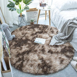 Fluffy Round Rug Carpets For Living Room Decor Faux Fur Rugs