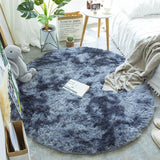 Fluffy Round Rug Carpets For Living Room Decor Faux Fur Rugs