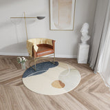 Round Fluffy Rug Soft & Living Room Modern Design Bedroom Carpet