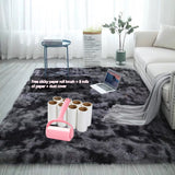 Decorative Carpet Tie Dyeing Plush Soft Carpets for Living Room and Bedroom