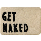 Fluffy Bathmat Funny Letters Bathroom Rug & Bathtub Side Carpet