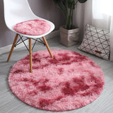 Fluffy Round Rug Carpets For Living Room Decor Faux Fur Rugs