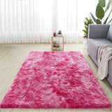 Nordic Fluffy Mixed Dyed Carpet Living Room