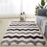 Nordic Fluffy Mixed Dyed Carpet Living Room