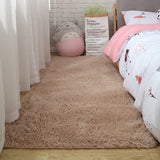 Fluffy Tie Dye Carpets For Bedroom Decor