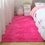 Fluffy Tie Dye Carpets For Bedroom Decor