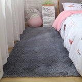 Fluffy Tie Dye Carpets For Bedroom Decor